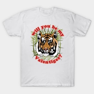 Valentiger - Valentine's Day Tiger design T-Shirt